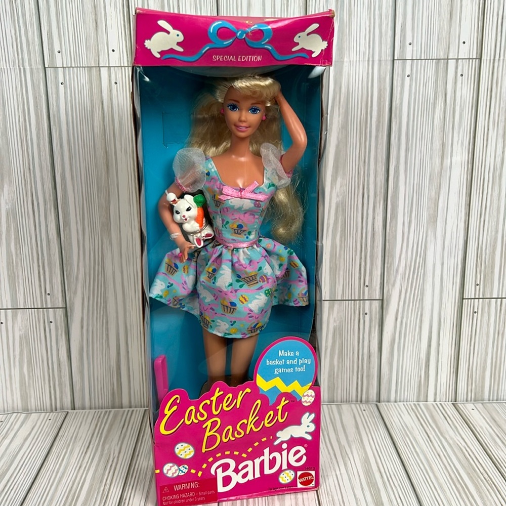 Easter Basket Barbie Doll‎ Special Edition #14613 NEW IN BOX 1995